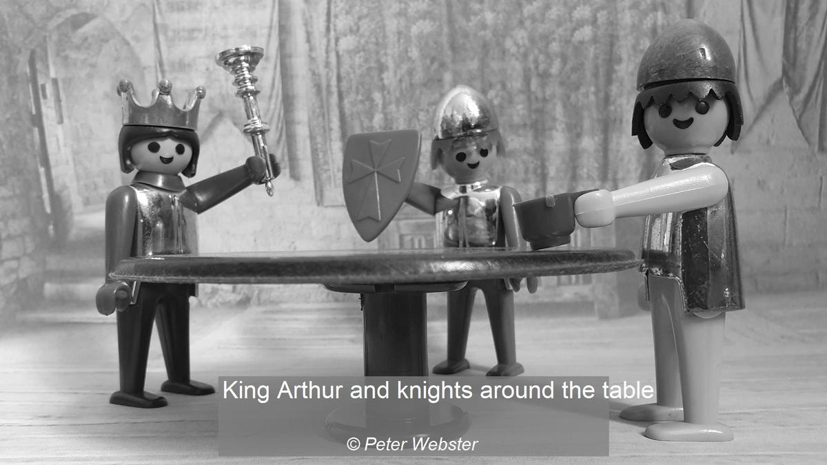 03_King Arthur and knights around the table_Peter Webster